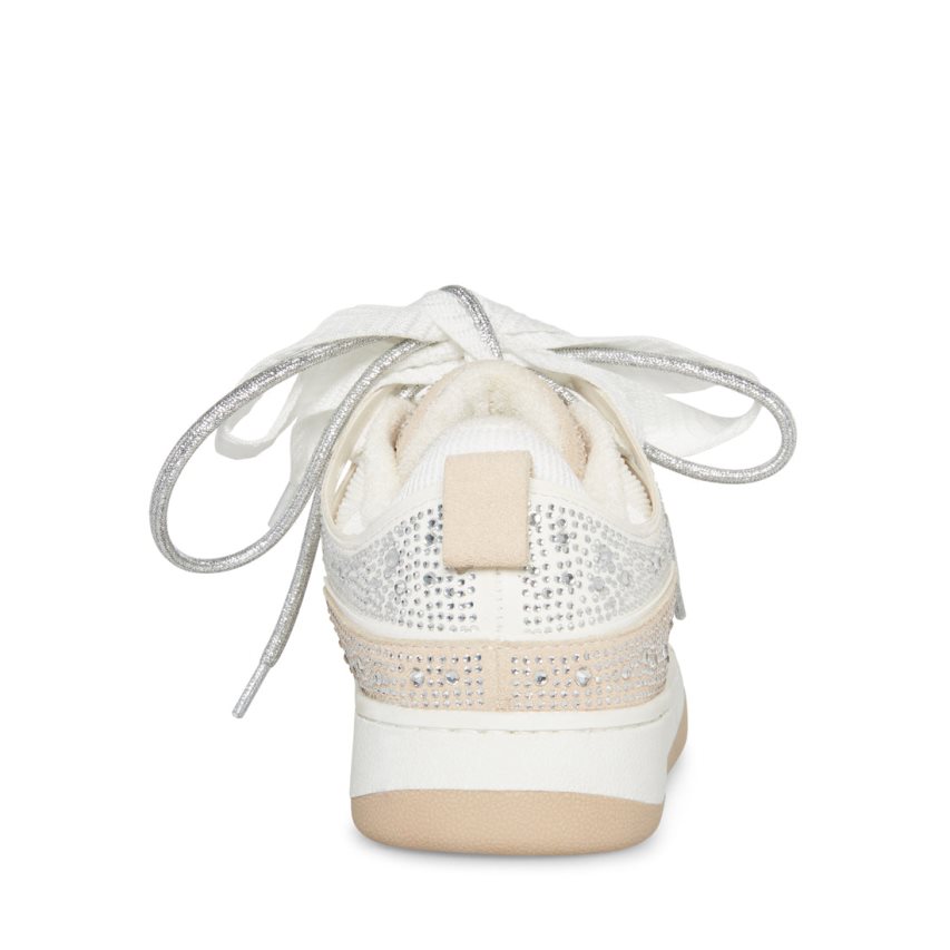 White Steve Madden Roaring-r Women's Sneakers | PH 0723HZW